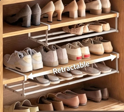 Adjustable Space-Saving Shoe Rack