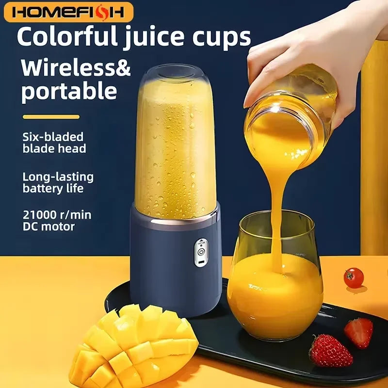 HOMEFISH Portable Rechargeable Juicer Cup