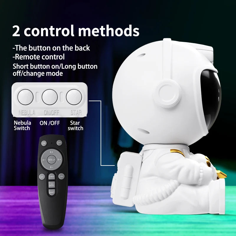 LED Astronaut Starry Sky Projector