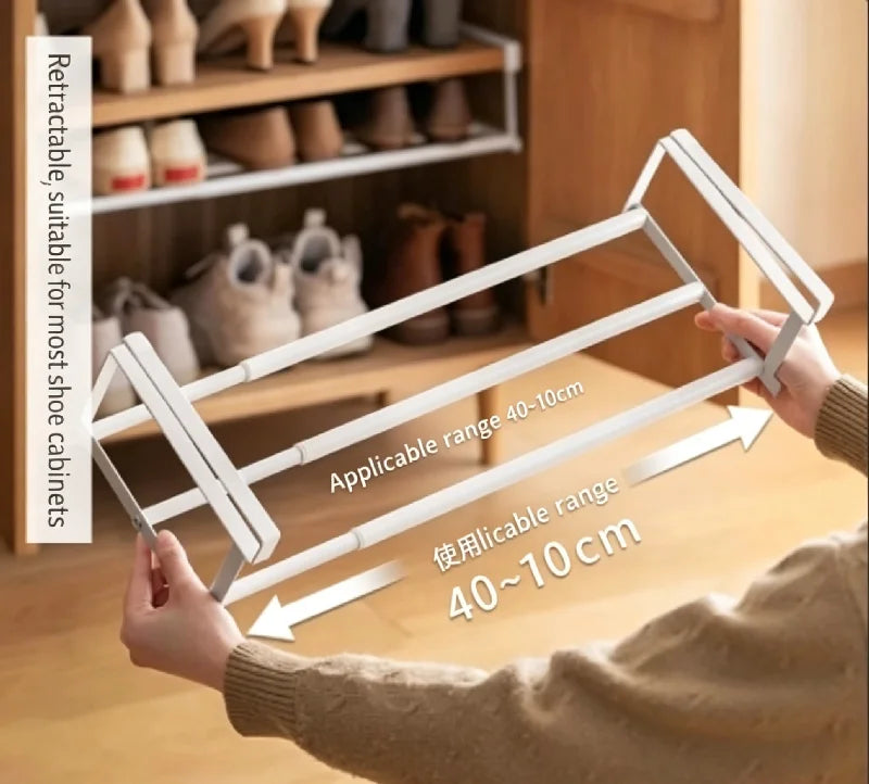 Adjustable Space-Saving Shoe Rack