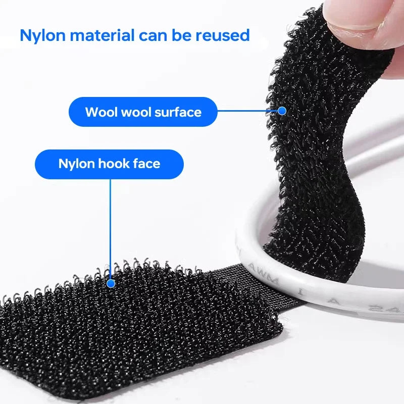 20PCS Adhesive Cable Management Straps