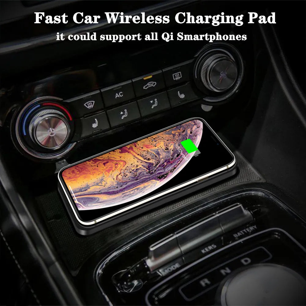 Fast Wireless Car Charger & Phone Holder