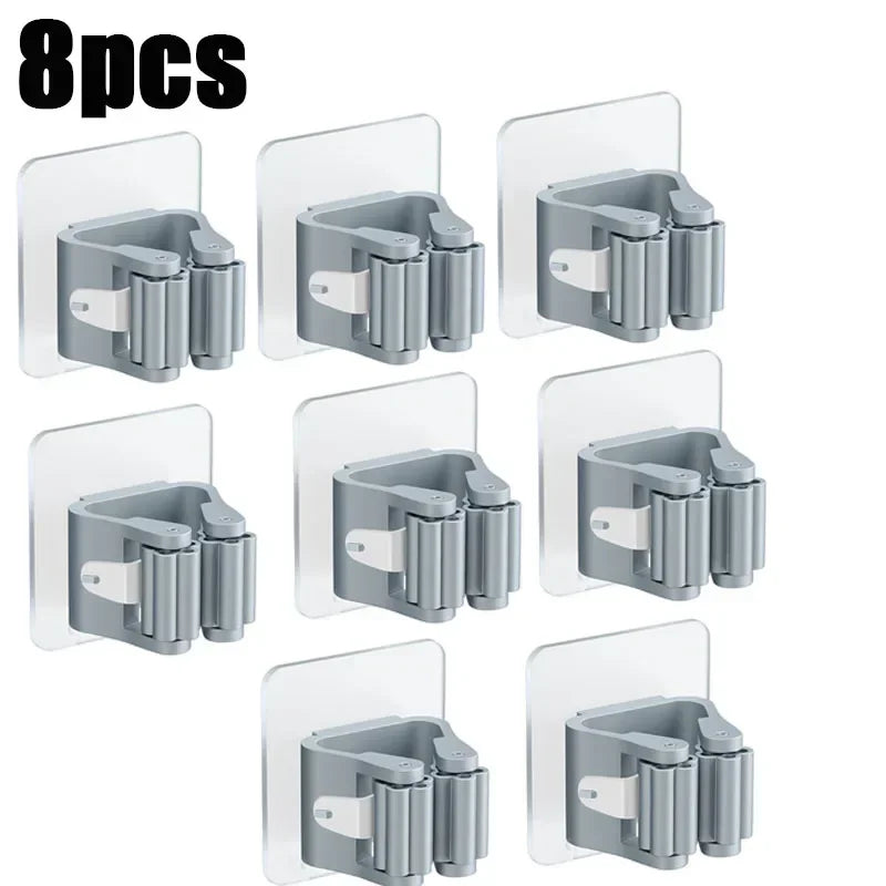 Self-Adhesive Mop & Broom Holder