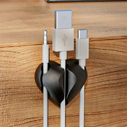 2PCS Heart-Shaped Cable Organizers