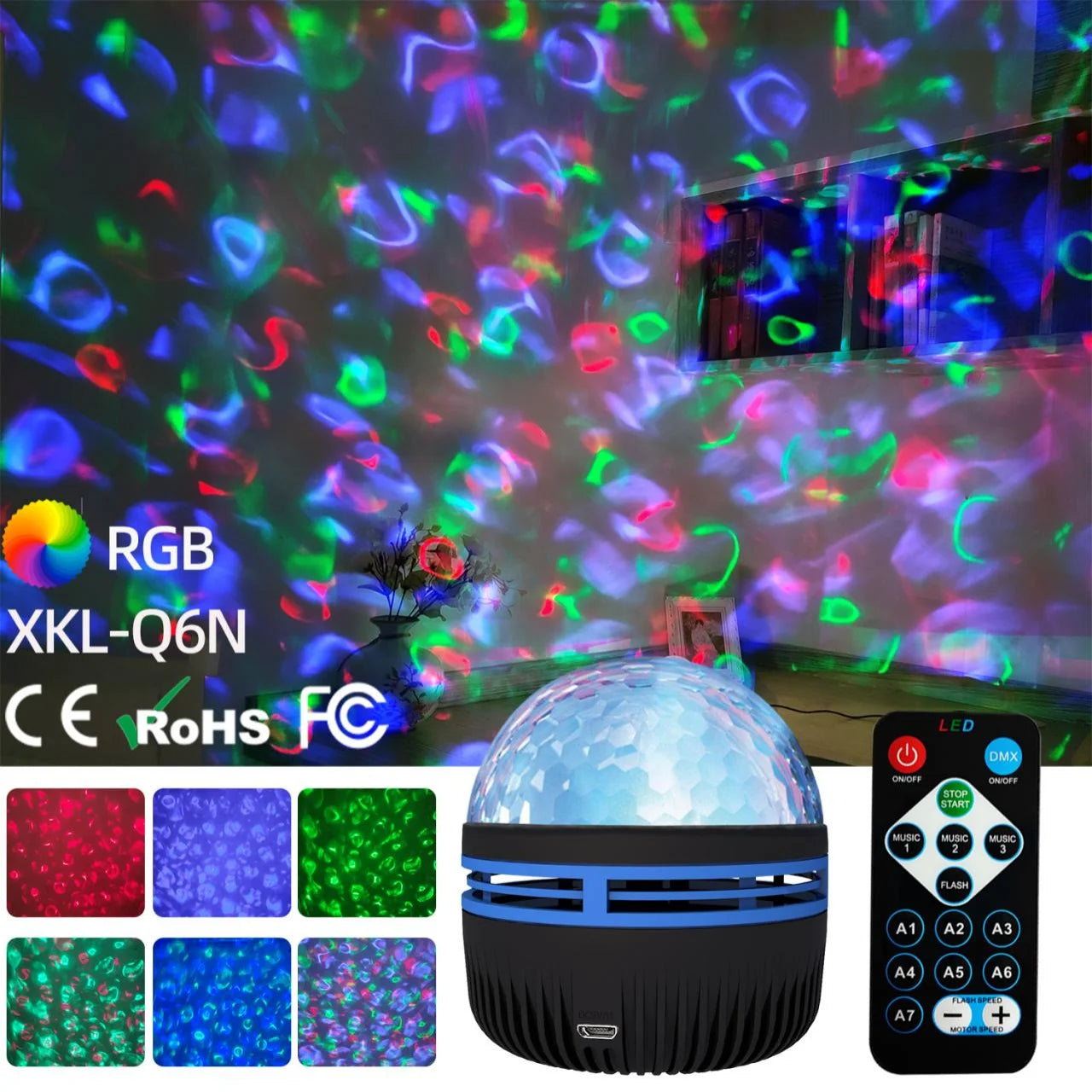 USB Galaxy Projector Aurora 5V Night Light 360°