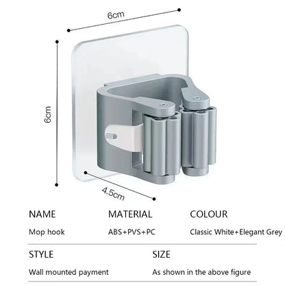 Self-Adhesive Mop & Broom Holder