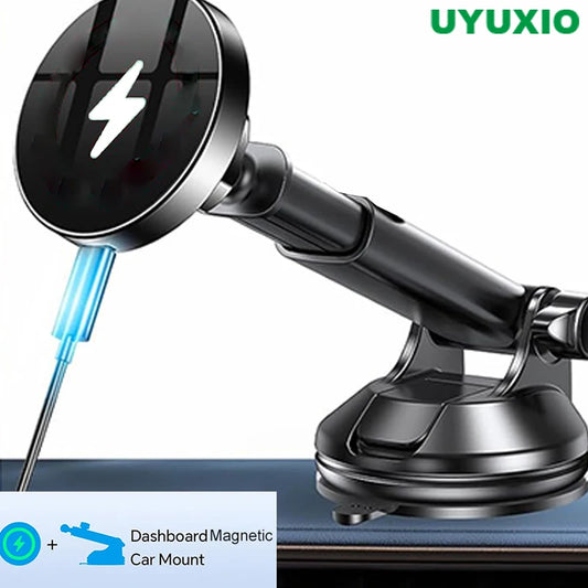 UYUXIO 15W Magnetic Wireless Car Phone Holder