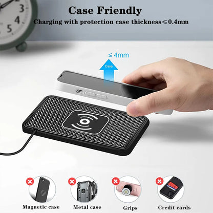 Fast Wireless Car Charger & Phone Holder