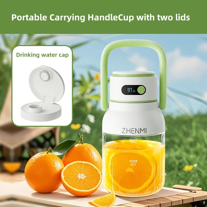 Portable Juicer, 33oz. Vessel, USB-C Rechargeable
